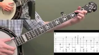 Down The Neck Rolling Backup (Key Of C) Intermediate Banjo Lesson