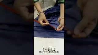 Part 4 - Flapper Trouser - Trouser Cutting And Stitching  #ladiestrouserdesign