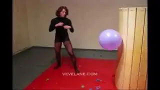 VeVe Lane Kicks Balloons