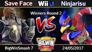 BigWinSmash 7 - Winners R2 - Save Face (Ganondorf) v Ninjarisu (Marth, Falco)