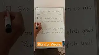 Right or Wrong? #english #englishsentence #englishgrammar #howtochannel