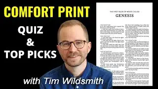Can Tim Wildsmith NAME THE COMFORT PRINT? And our TOP PICKS on CP font styles.