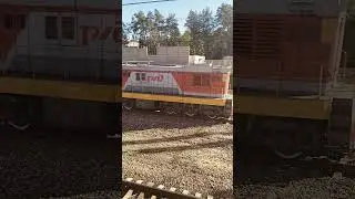 Чмэ3-4434 проезжает Отдых #music #automobile #рек #train #travel #рекпж #metro #поезд #railway #love