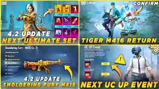 🌼 NEXT ULTIMATE SET | SMOLDERING FURY M416 3D LOOK | TIGER M416 SKIN CONFIRM | NEXT UC UP EVENT 😋