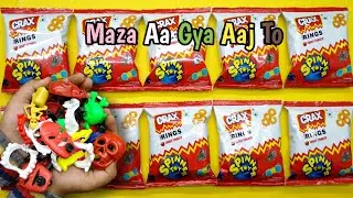 Crax Rings || Tomato Flavour || Free Spinner Toys || Best Indian Snack || Unboxing | Review In Hindi