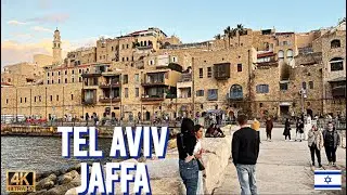 4K - 🇮🇱 Walking in Tel Aviv's Jaffa Neighborhood at Sunset