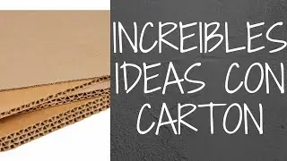 🛑Como reutilizar el carton. Increibles ideas ✌✔👍