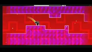 Jugando otro nivel de geometry dash hecho por el mismo creador pero no me acuerdo su nombre:p