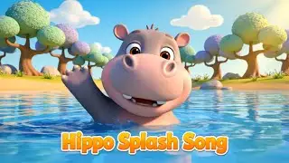 Hippo Splash Song 🦛💦 | Fun Water Play Song for Kids | Silly Animal Action Nursery Rhyme
