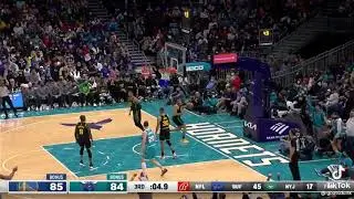 Stephen Curry hits unreal Buzzer-beater three vs hornets from near half-court🔥🏀💯 #shorts #nba