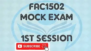 #FAC1502 Mock exam 1st session