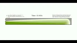 Duct airflow downstream a mechanical grid for NO reduction (Duct Air Quality), CFD video CV250101003