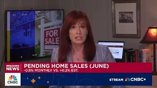 June pending home sales -2.8% year-over-year