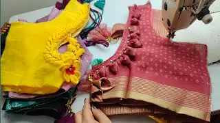 New blouse designs. Stylish back neck blouse designs collection