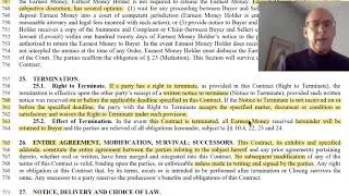 Sections 22-29 Legal Fees, Mediation & Termination