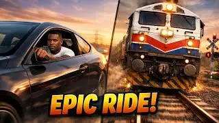 🚗🚆 Franklin Drives a Car & Train | Most Interesting Ride Ever! 🔥#indianbikesdriving3d #gaming