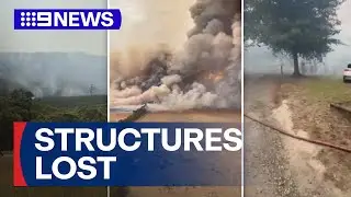 More than a dozen structures lost in Otways bushfire | 9 News Australia
