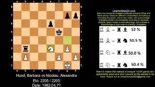 Vienna Game   The Master teaches how to use zugzwang to force resignation    Hund Barbara vs Nicolau