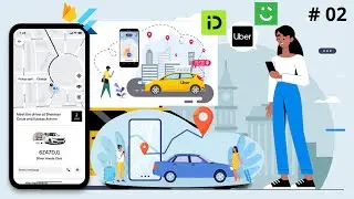 Flutter iOS & Android UBER OLA & inDriver Clone App Course 2024 - Firebase RideShare App Development