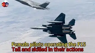 Female pilot flying the F15: Tall and skilled, with bold maneuvers for extreme ascent.