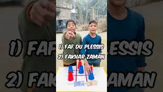 🏏Two Cricketers Name By Letter #challenge #tricky #funny #crickcri#cricketer #ipl #ipl2025 #food