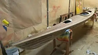 Cedar Strip Kayak: Strip and Fiberglass Repair