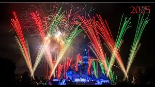 Believe...In Holiday Magic Fireworks Spectacular 2025 - Center Castle View in 4K