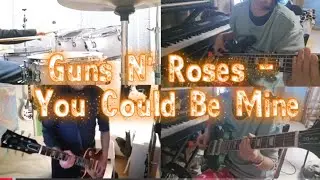 GUNS N' ROSES - YOU COULD BE MINE [FULL BAND COVER] (NO VOCAL) feat 최사형오공육 