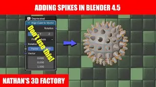 Blender Tutorial: Adding Spikes in Blender 4.5 | Nathan's 3D Factory