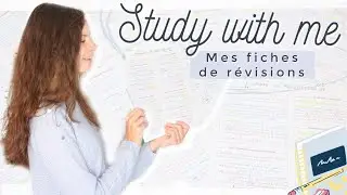 Fiches de révisions, ma méthode pour les réaliser 📄 Study with me 📚