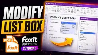 How to Update List Box Selections in a PDF Form with Foxit PDF Editor