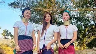สาวกะเหรี่ยงคอยาวอาบน้ำกันยังไง