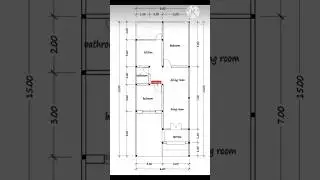 6*15 m home design | 90 sqm home plan #viral #home #house #shorts #youtubeshorts