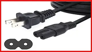 Amazon Basics Replacement Power Cable for PS4 Slim and Xbox One S  X   6 Foot Cord, Black