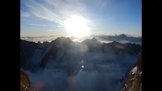 aiguille verte, grande rocheuse e aiguille du jardin per il couloir sud armand charlet