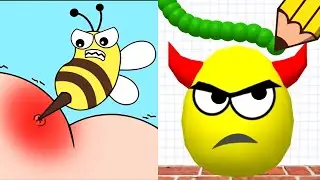 DRAW TO SMASH : Logic Puzzle -  Save The Dog vs HELP OUT STORY: Brain Puzzle - ASMR Gameplay.