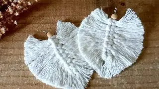 tutorial brincos de macram&ecirc; em folha f&aacute;cil e simples de fazer