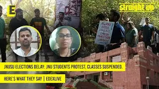 JNUSU elections delay: JNU students protest, classes suspended. Here's what student leaders say