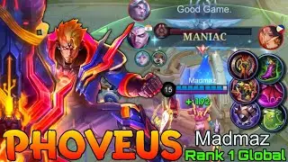 MANIAC Phoveus Monster Offlaner - Top 1 Global Phoveus by Madmaz - Mobile Legends