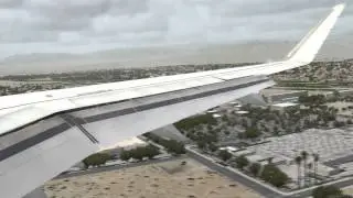 FSX AMAZING GRAPHICS | A320 Landing Palm Springs | Core i7 @ 3.4 GHz
