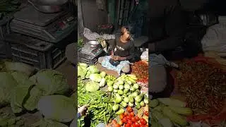 Indian village Market scene