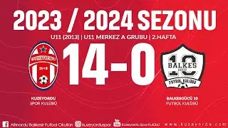 U11 (2013) | 2023 - 2024 SEZONU | 2.HAFTA | KUZEYORDU - BALKESGÜCÜ 10 F.K.  (01.04.2024)