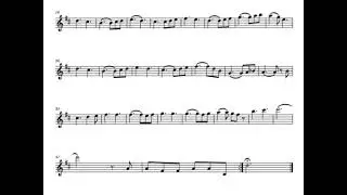 Valse del A' Mours de la pel&iacute;cula cindirella para sax alto play along/ partitura
