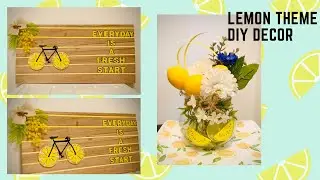 Lemon Themed DIY Decor