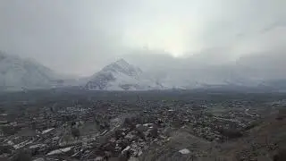 Frozen Skardu! Extreme Snowfall Scenes ❄️#Skardu city #travel #snow 