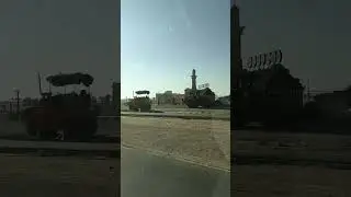 Earth Moving Machines at Work at Maleha Road Sharjah UAE