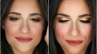 Tutorial Trucco CERIMONIA/EVENTO | Make up Elegante e Sofisticato | Marrone/Oro | pn makeup