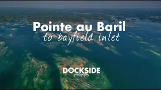 Aerial Footage of trip from Jensen Island (Pointe Au Baril) to Bayfield Inlet | DJI Mini 3 Pro