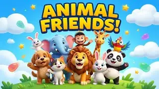 A&ndash;Z Animal Friends 🦁🐘 Learn Alphabet with Cute Animals | Kids Cartoon