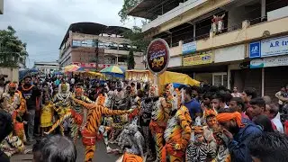 Tiger Dance Performance By Manchida Pili #udupi #ashtami2024 #tigerdance